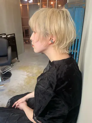 ショート カラー ショート/ボブ専門 宮脇美奈/南船場のヘアスタイル