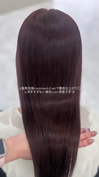 セミロング Hina🎀♡ 暖色/縮毛のヘアスタイル