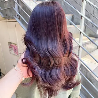 セミロング カラー ness ネスのヘアスタイル