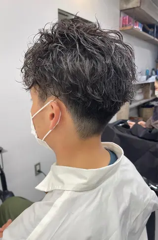 パーマ メンズ 森本裕/オーナー/ スパイラルパーマのヘアスタイル