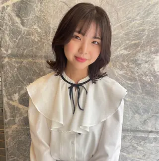 ミディアム 🌸インナーカラー 🌸藤井春華のヘアスタイル