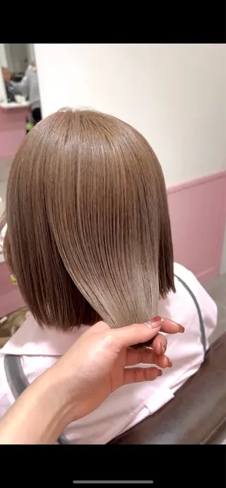 ショート カラー 🎀ダブルカラー/ ピンク×ガーリー🎀のヘアスタイル