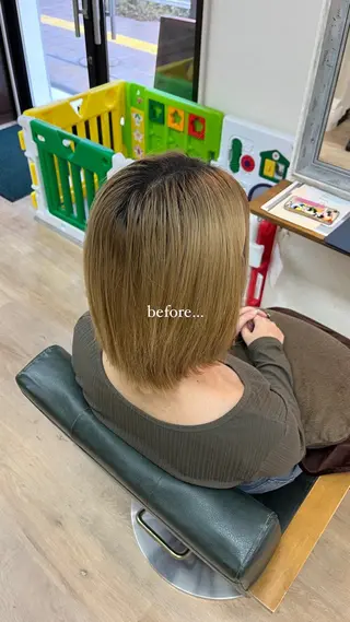 ミディアム カラー MAHIRU🤍 艶髪･ストレート🫧のヘアスタイル