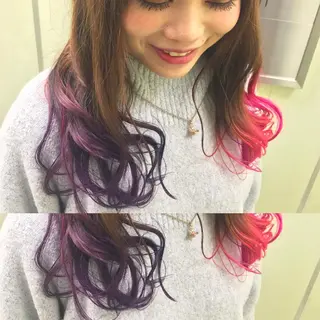 ミディアム カラー パーマ ヘアアレンジ 🫧代表/新宿駅近/ 限定価格🫧田辺貴裕のヘアスタイル