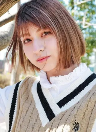 ショート カラー パーマ ヘアアレンジ cecil hair 難波店所属・髪質改善透明感カラー /SHOGO☀️のヘアスタイル