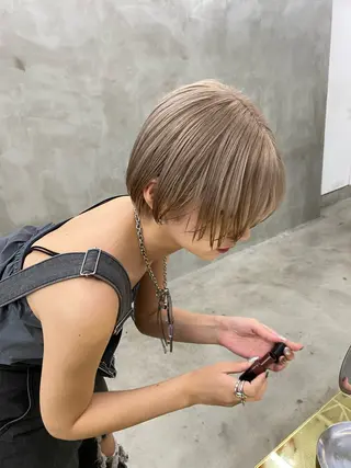 ショート カラー yiye 青山所属・無料カットモデル募集 🌱ひょうがのヘアスタイル