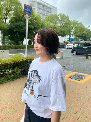 ショート マツザキ マナトのヘアスタイル