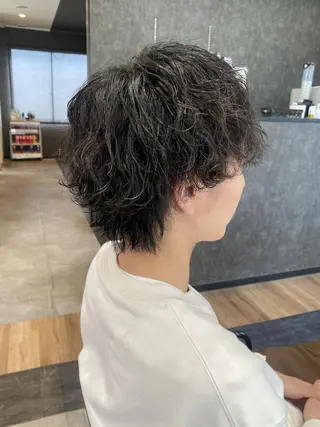 パーマ メンズ ブリーチ縮毛/ 髪質改善💎中野紀恵のヘアスタイル