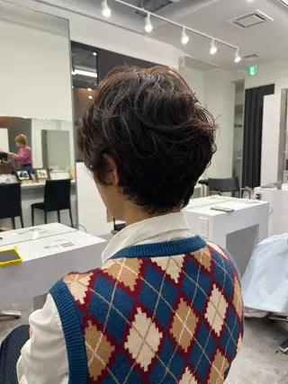 ショート パーマ 門崎未依/レイヤー/ メンズカット🪿🌼のヘアスタイル