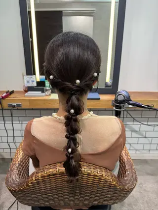 ロング まとまるボブ🌼 アレンジ🌼鴨下穂香のヘアスタイル