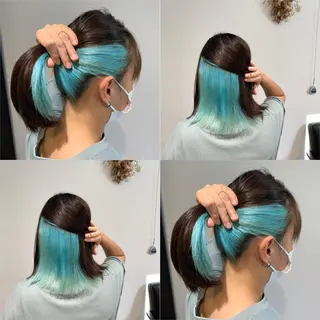 ミディアム カラー ...a所属・... aのヘアスタイル