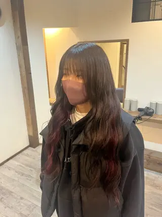 カラー 山本 彩香のヘアスタイル