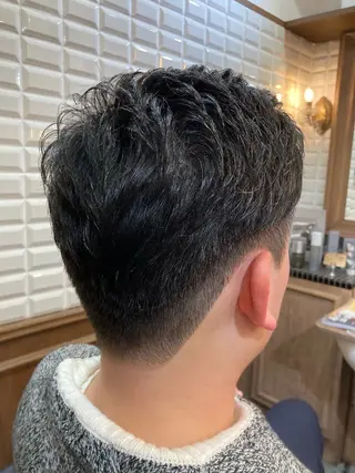 ショート メンズ ルピナス中田店長 山口大地のヘアスタイル