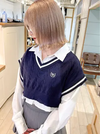 ショート カラー 🍬kanami 🍬ボブ/暖色カラーのヘアスタイル