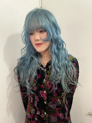 ロング 💥ウルフカット デザインあんな💥のヘアスタイル