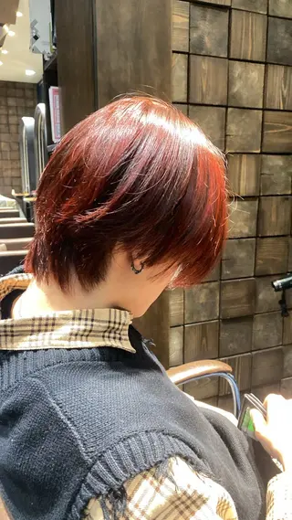 ショート パーマ メンズ 韓国ヘア/銀座/ 艶髪/ウチダのヘアスタイル