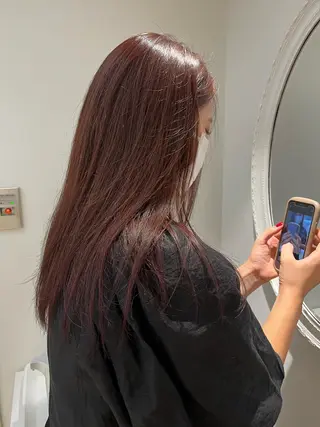 ロング 田内 満里奈のヘアスタイル