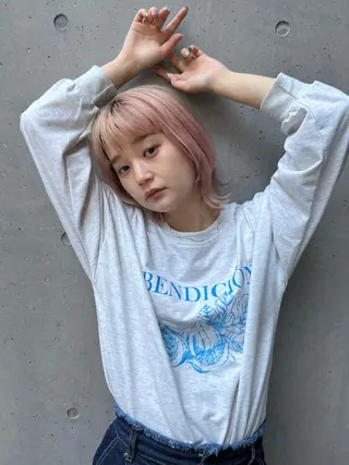 ミディアム カラー 浦和Lond 山本賢人のヘアスタイル