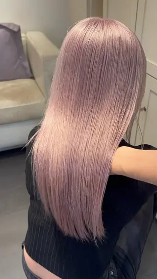 ロング カラー Beleza Shibuya所属・ヒロミ/ミルクティー /ブロンド/ピンクのヘアスタイル
