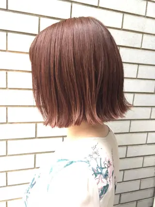 ミディアム カラー ✂️小顔カット✂️ 山本有紀のヘアスタイル