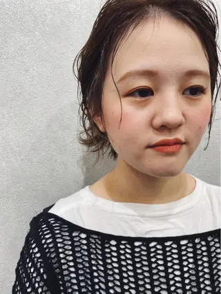 ショート カラー パーマ ヘアアレンジ Kawaguchi Arisaのヘアスタイル