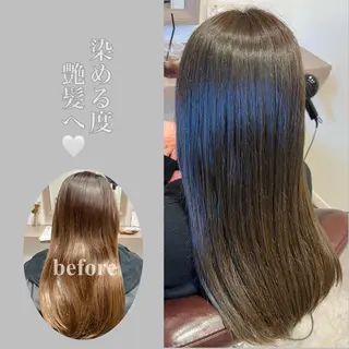 ロング カラー 井上 美春のヘアスタイル