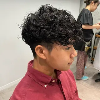メンズ 🍊暖色カラー🍊/ 艶カラーMihoのヘアスタイル