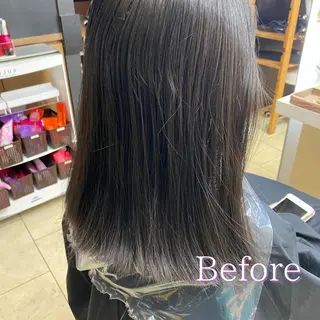 ミディアム カラー レイヤー/ベージュ カラー/ハシモトのヘアスタイル