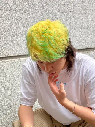 カラー 乾かしただけで艶髪✨ 縮毛矯正天王寺はやとのヘアスタイル