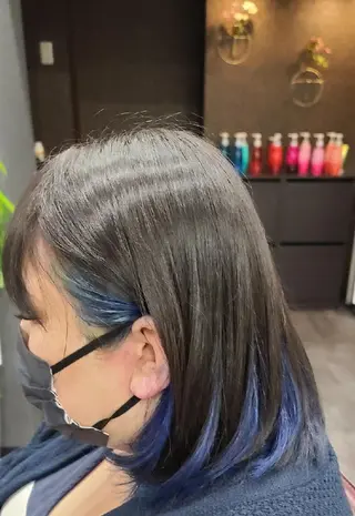 ミディアム カラー 井澗 修二のヘアスタイル