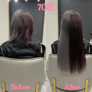 ショート シールエクステ ♡SAORI♡のヘアスタイル