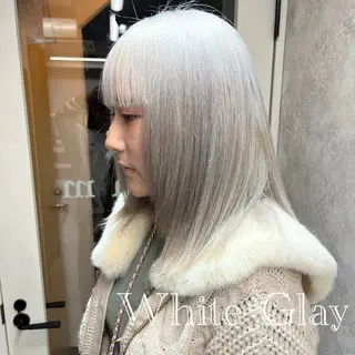 カラー 艶髪ハイトーン /RYUUKI/栄のヘアスタイル