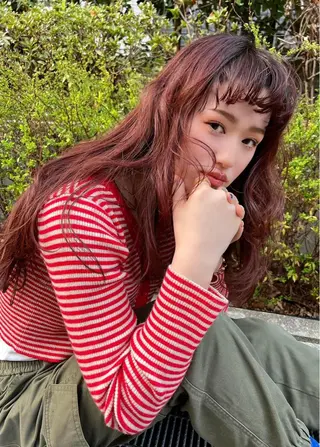 ロング カラー ROZA germe所属・ROZAgerme 落海一花🦋のヘアスタイル