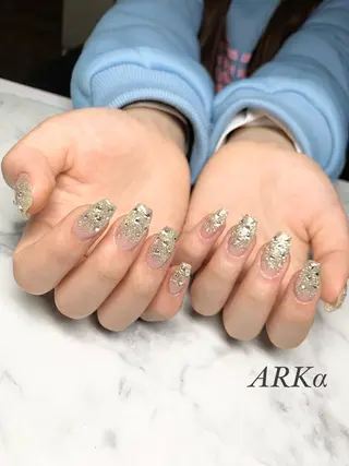 セミロング ネイル Nailsalon ARKαのネイルデザイン