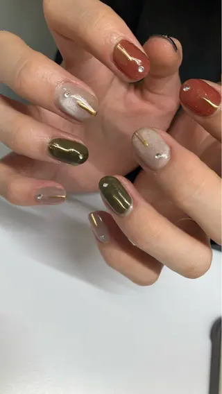 ネイル Go Today shaire salon 吉祥寺Glint店所属・【🌿シンプル/上品 】MizuKi🫧のネイルデザイン