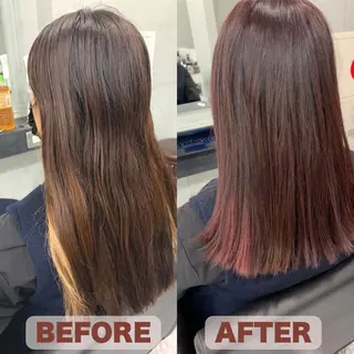 カラー 柳田 怜那のヘアスタイル