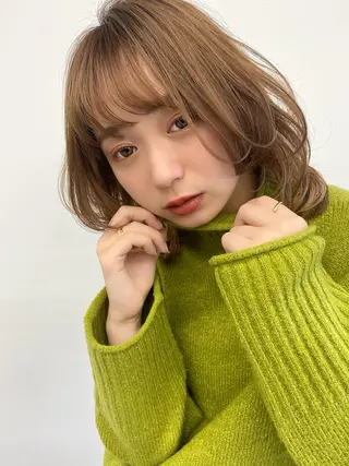 ミディアム カラー ✨大人韓国レイヤー ✨吉原 潤✨のヘアスタイル