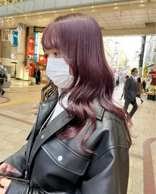 ミディアム カラー ヘアアレンジ ブリーチなし/ レイヤー🌿runaのヘアスタイル