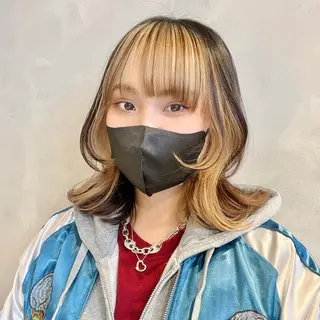 ミディアム カラー 🤍髪質改善➕透明感 カラー🤍川上葵のヘアスタイル