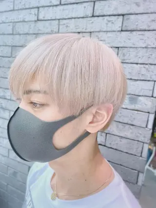 ミディアム カラー メンズ EMANON新宿南口所属・🦄中性ウルフ ☁️Shiori🦄のヘアスタイル