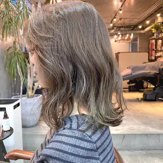 ミディアム カラー ヘアアレンジ tane.所属・【ダメージレス施術】 【透明感】北村 拓也のヘアスタイル