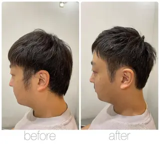 ショート メンズ 尾野 雅斗のヘアスタイル