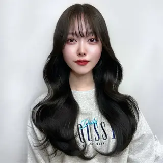ロング カラー ヘアアレンジ 🏅韓国ヘア/新宿/ レイヤー/KSukeのヘアスタイル