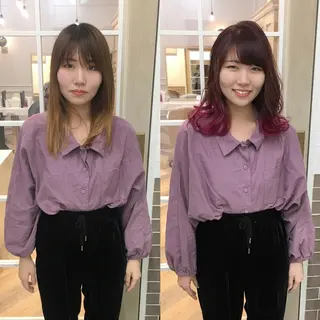 セミロング カラー NoWL所属・大人可愛いショート* NoWL栗原隆成のヘアスタイル