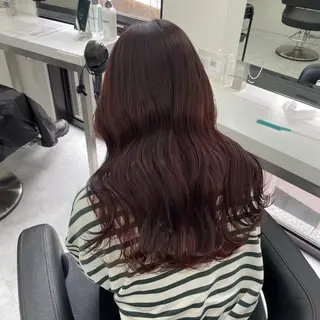 ロング カラー kazuki🍑韓国 トレンド暖色🫗のヘアスタイル