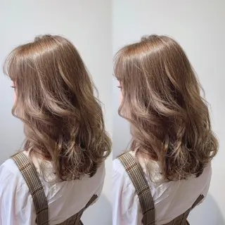 ミディアム カラー ヘアアレンジ 髪質改善特化 ミサワコウキのヘアスタイル