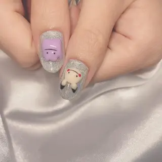 ミディアム ネイル ⛓Miyu ⛓のネイルデザイン