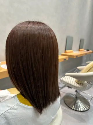ミディアム 森 沙織のヘアスタイル