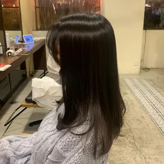 セミロング 田中 鈴乃のヘアスタイル