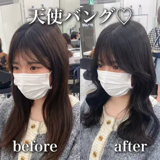 セミロング カラー tocca hair & treatment博多口店所属・【赤み消しカラー】 中野浩太のヘアスタイル